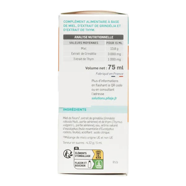Pileje Azéol sirop Tx G Voies respiratoires