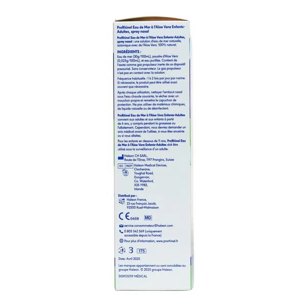ProRhinel Aloe Vera spray nasal