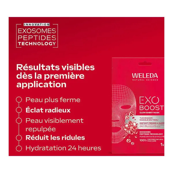 Weleda Exo Boost Masque tissu Glow