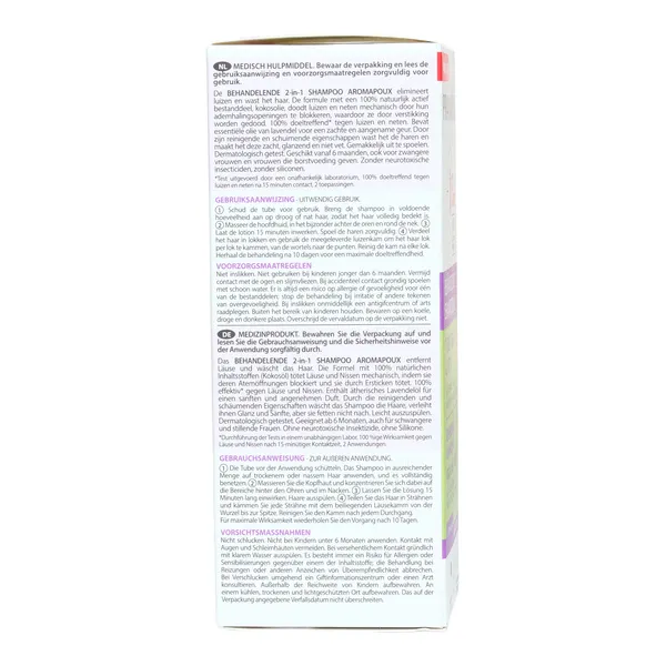 Pranarom Aromapoux shampooing traitant 2 en 1 anti poux et lentes