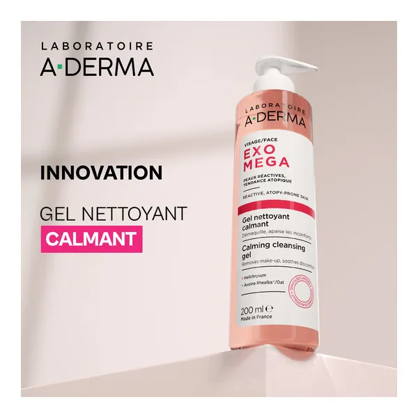 A Derma Exomega Gel nettoyant calmant