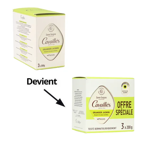 Cavaillès savon surgras Oranger Jasmin