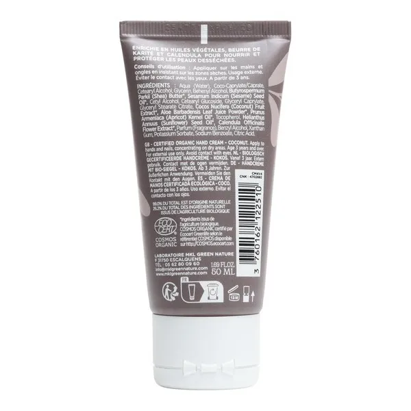 MKL Crème Mains Nourrissante Bio