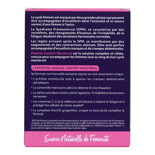 Manhaé Confort menstruel gélule