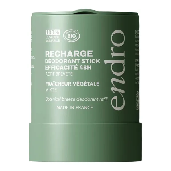 Endro Déodorant stick rechargeable 48h bio