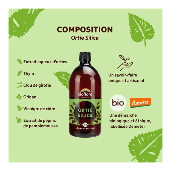 Biofloral Ortie Silice Solution buvable Bio