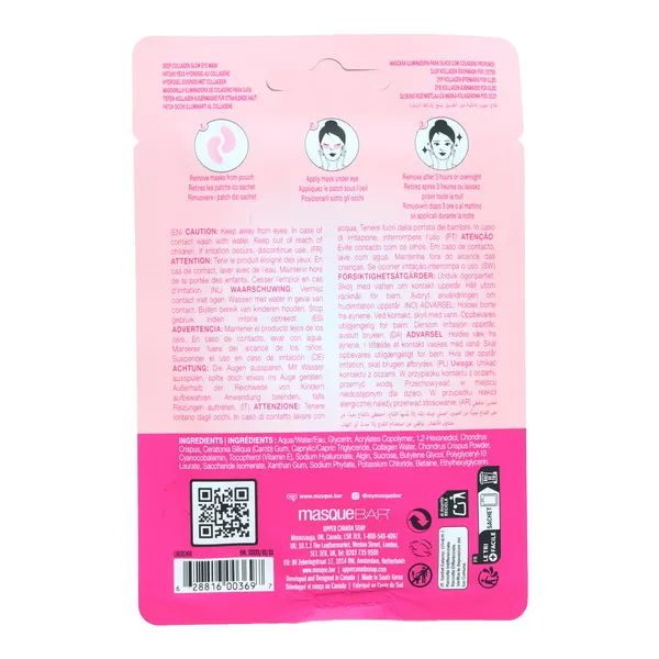 Masque Bar Patch yeux hydrogel au Collagène
