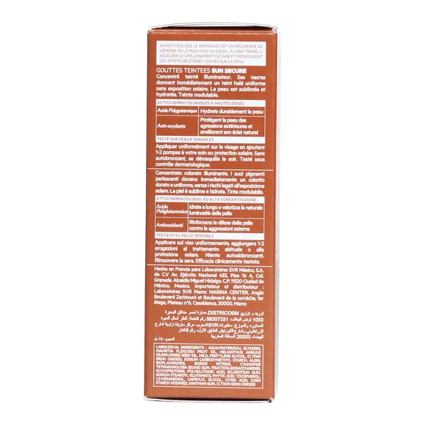 SVR Sun Secure Gouttes teintées Glow