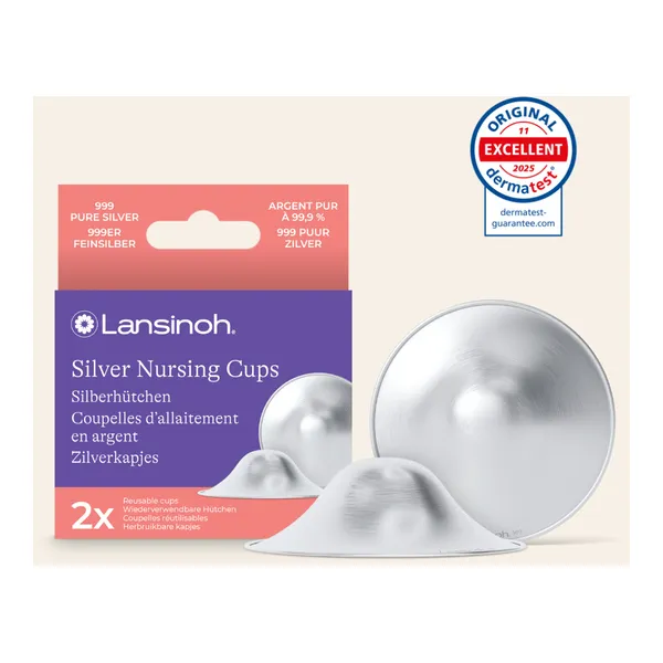 Lansinoh Coupelles d'allaitement en argent