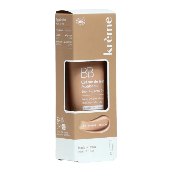 Krème BB Crème de Teint Apaisante bio