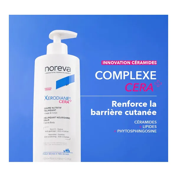Noreva Xerodiane Cera+ Baume nutritif relipidant