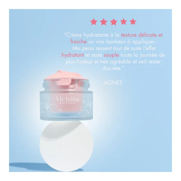 Melvita Source de Roses Crème hydra repulpante Bio