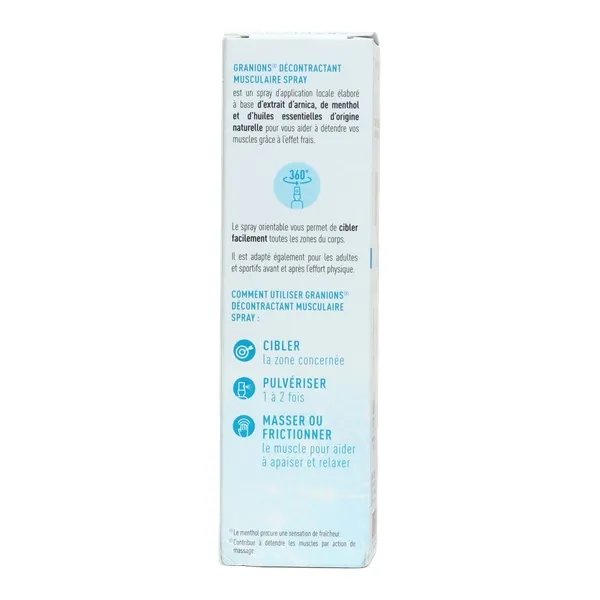 Granions Décontractant musculaire spray apaisant