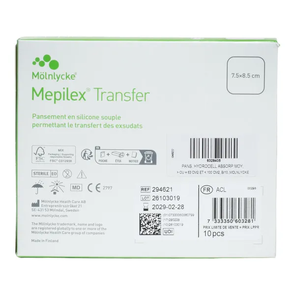 Mepilex Transfer Pansement hydrocellulaire