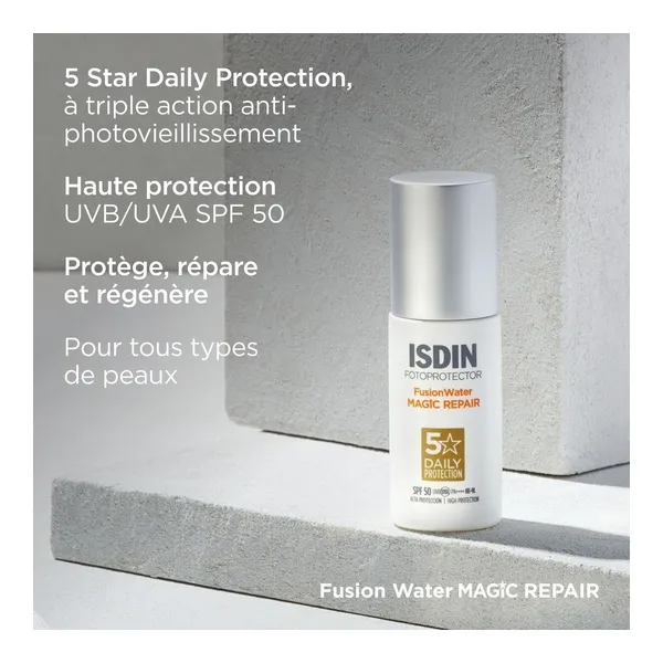 Crème solaire Isdin Fusion Water Magic Repair SPF 50