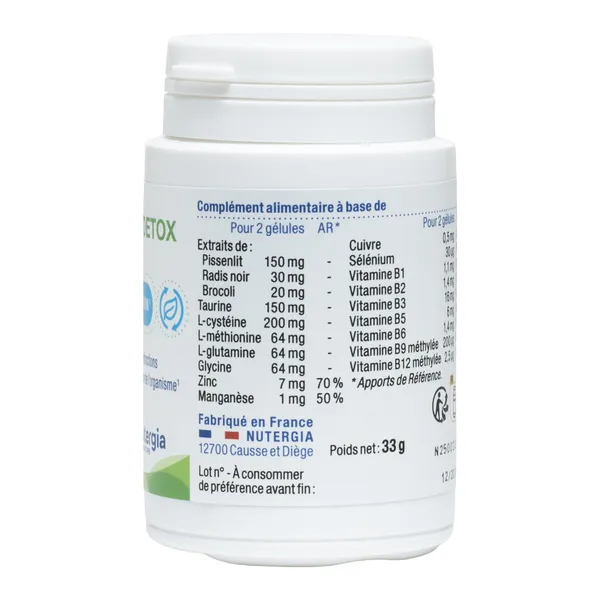 Nutergia Ergydetox gélules