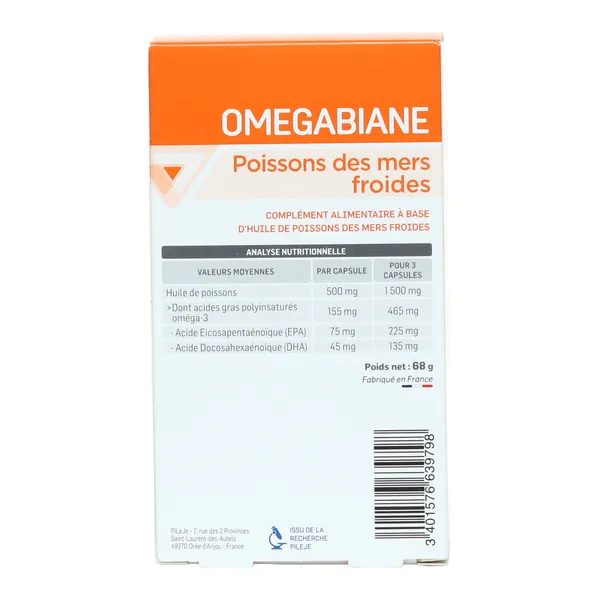 Pileje Omegabiane Poissons des mers froides capsules