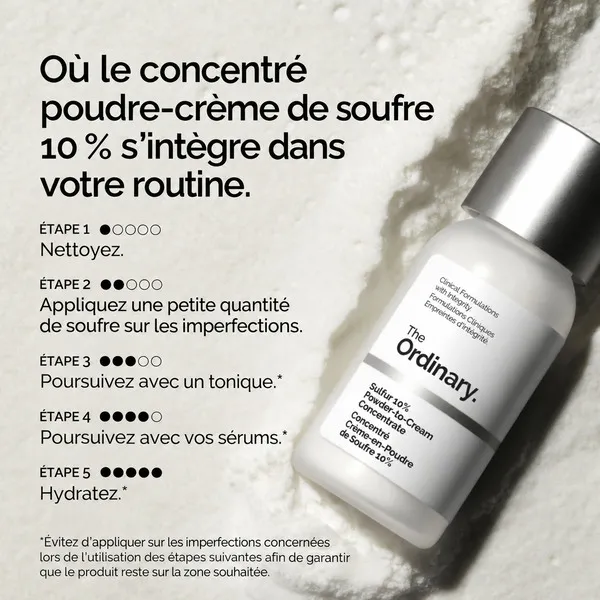 The Ordinary Concentré Crème en poudre de soufre 10%