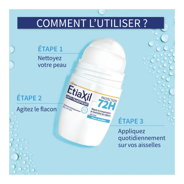 Etiaxil anti-transpirant déodorant 72 h Roll-on