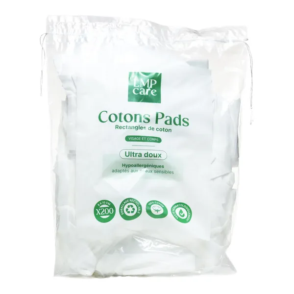 Rectangles de coton LMP Care