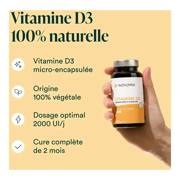 Novoma Vitamine D3 gélules