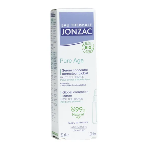 Jonzac Pure Age sérum concentré correcteur global bio