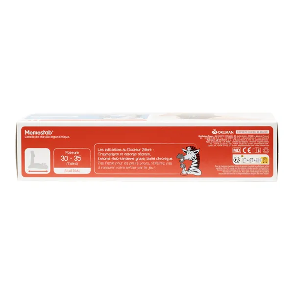Orliman attelle de cheville enfant Memostab