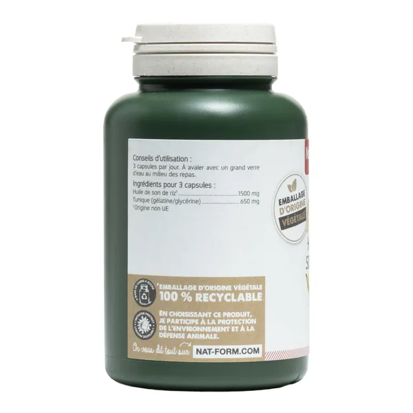 Nat et Form Huile de son de riz capsules