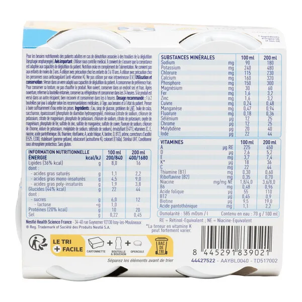 Clinutren Boisson 2 kcal épaissie