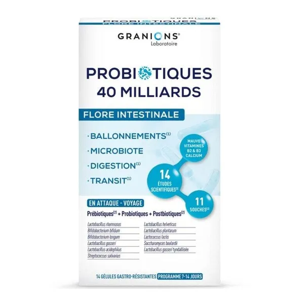 Granions Probiotiques Flore intestinale gélules
