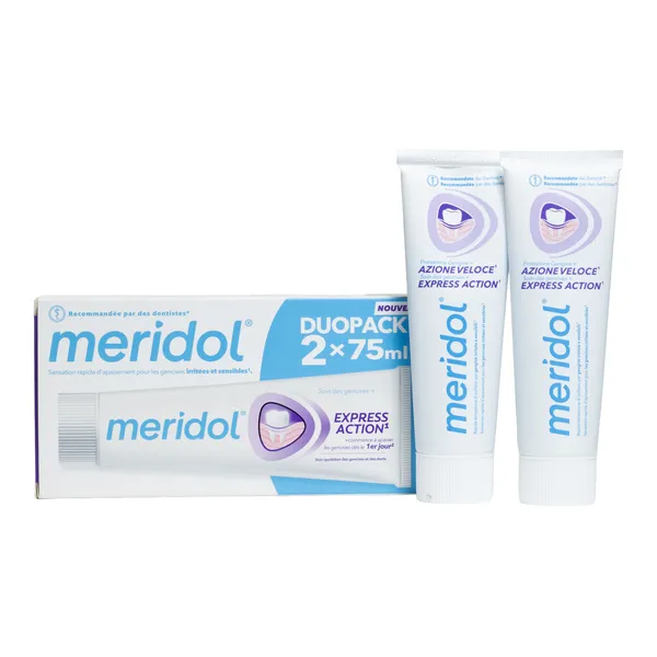 Meridol Express Action Dentifrice gencives sensibles