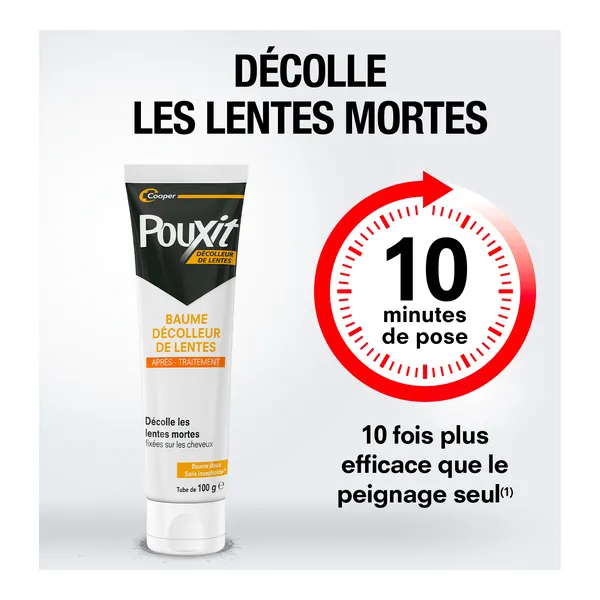 Pouxit baume décolleur de lentes + peigne