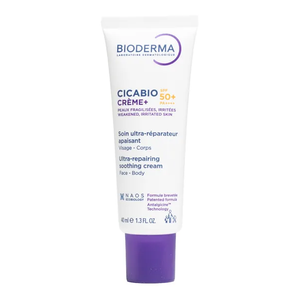 Bioderma Cicabio Creme+ SPF 50+ Soin ultra réparateur apaisant