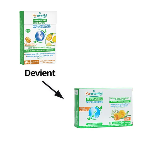 Puressentiel Respiratoire Pastilles coeur liquide