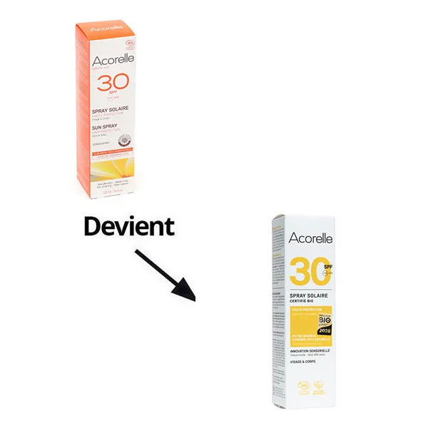 Acorelle Spray Solaire  Bio SPF 30
