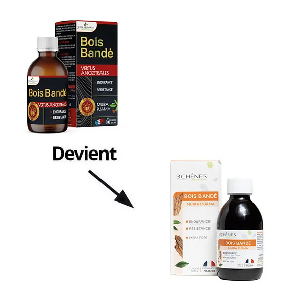 Les 3 chênes Bois bandé sirop