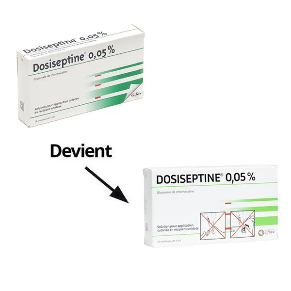Dosiseptine 0,05 % solution unidoses