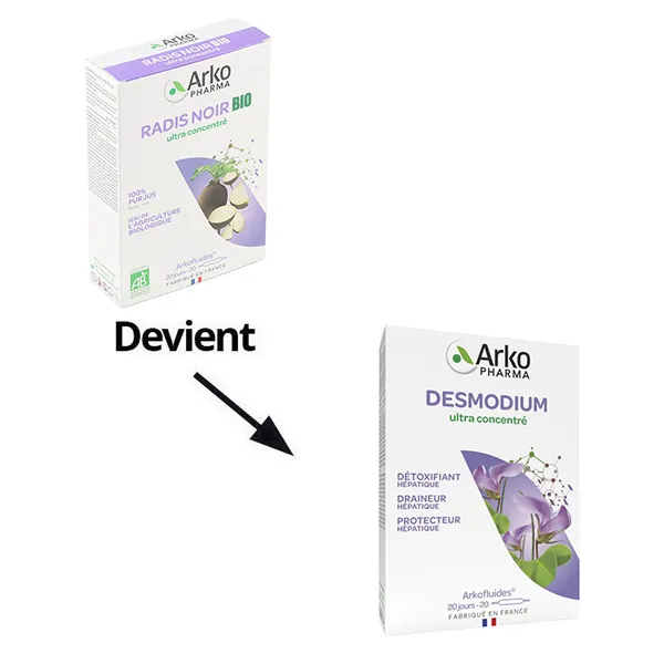 Arkofluides Desmodium ultra concentré ampoules