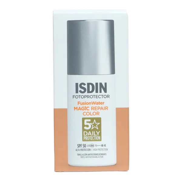 Crème solaire teintée Isdin Fusion Water Magic Repair Color SPF 50