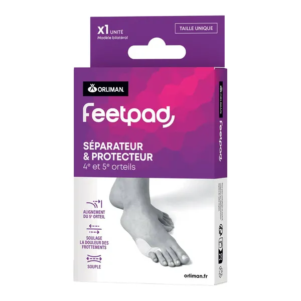 Orliman Séparateur protecteur 4e et 5e orteils Feetpad