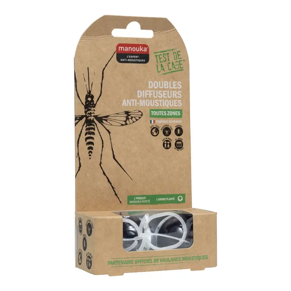 Manouka Double diffuseur anti moustique nomade
