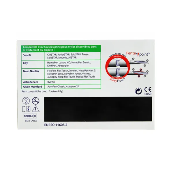 BD Micro Fine Ultra aiguille pour stylo à insuline x100