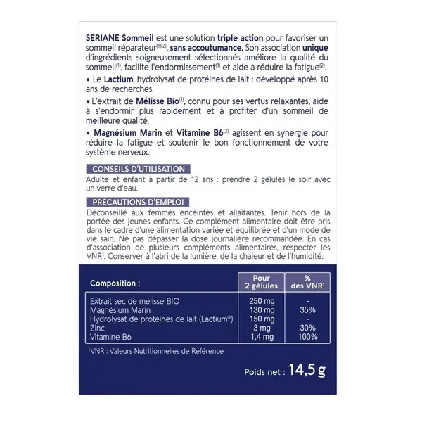 Naturactive Seriane Sommeil gélules