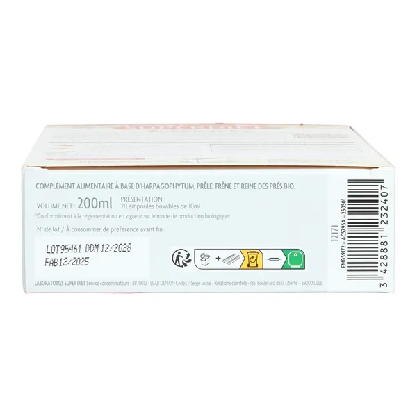 Super Diet Quatuor Articulations bio ampoules