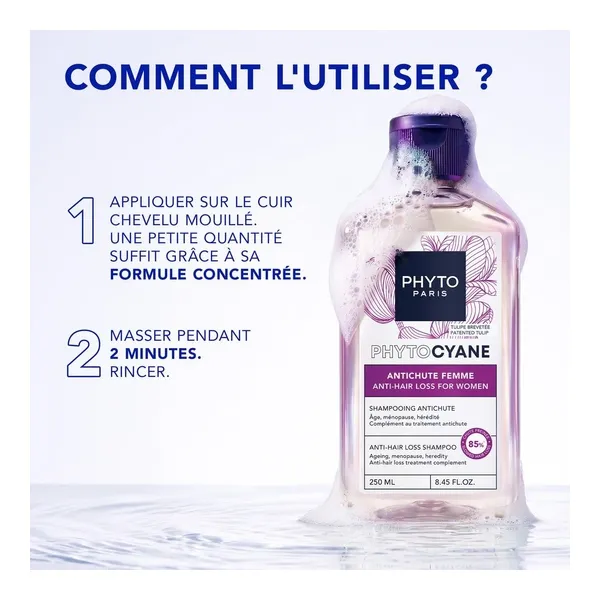 Phytocyane shampooing antichute femme