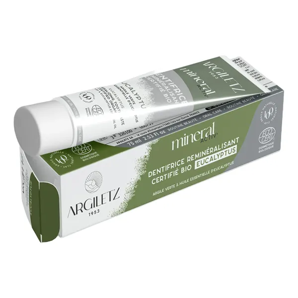 Argiletz Dentifrice Argile verte Mineral Activ bio