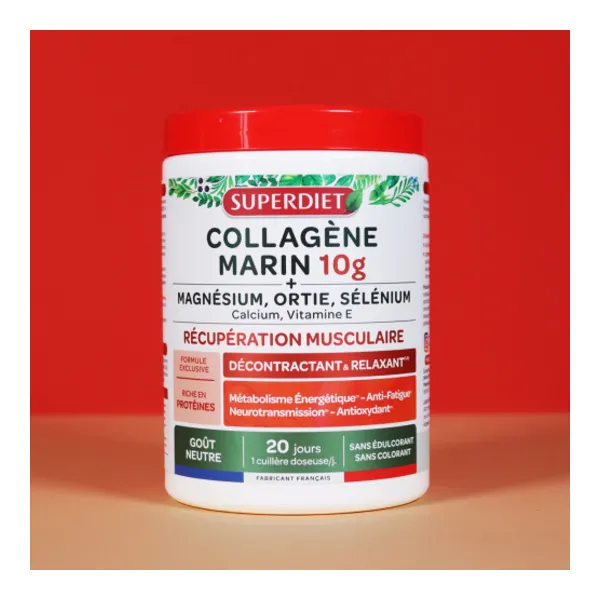 Super Diet Collagène marin 10 g Récupération musculaire poudre