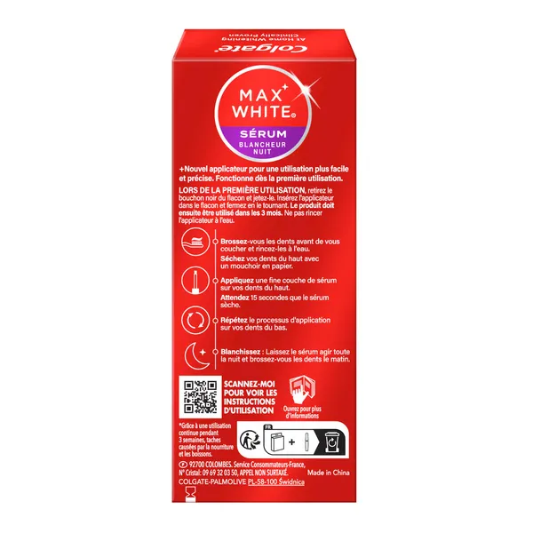 Colgate Max White Stylo Sérum blancheur nuit