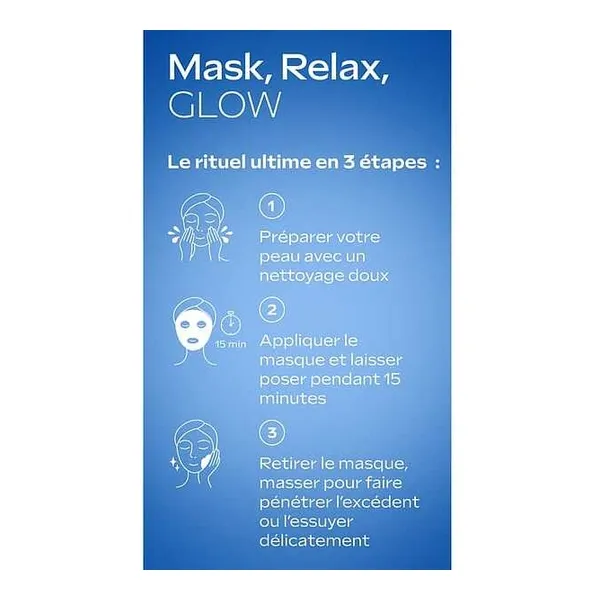 Weleda Exo Boost Masque tissu Collagene Gentiane bleue et Edelweiss