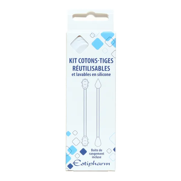 Estipharm kit cotons-tiges réutilisables